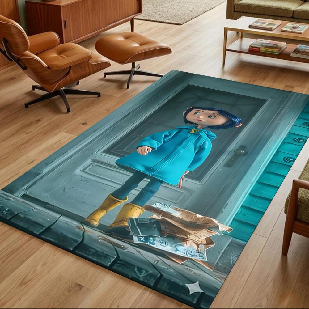 Mysterious World Of Coraline Non-Slip Home Carpet Design for Office Decor Living Room Bedroom Gift
