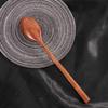 Adults Long Handle Japanese Style Natural Eating Cutlery Kitchen Utensil Tableware Wooden Spoons