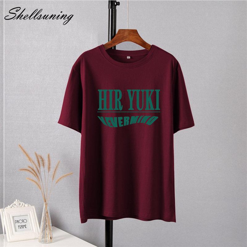 Shellsuning корейские свободные хлопковые футболки для женщин летние мягкие футболки — фото 12