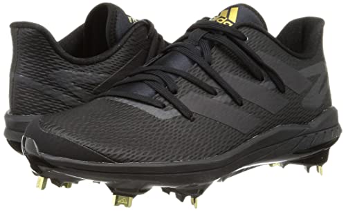 Adidas Adizero Afterburner 8 TD Baseball Cleats, Core Black/Core Black/Gold Metallic (GW0271), Size 25.0 cm