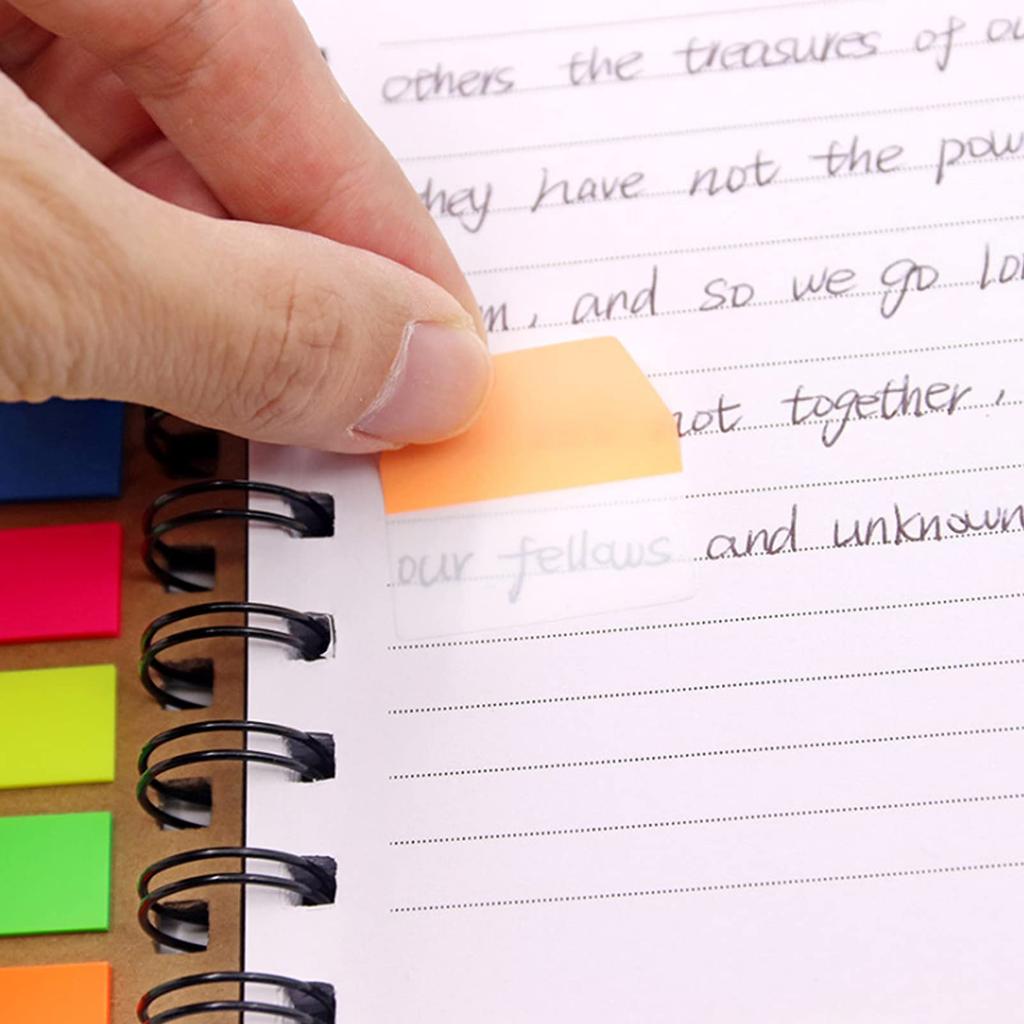 VANRA Sticky Heading Transparent 6 120 Sheets x 10 Packs Notes, Notes, Film, Writable, Colors,