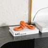 Resin Handicrafts Orange Knot Ornament Knot Geometric Sculpture Wrap Ball Decorative Figurines Home Decoration Accessories
