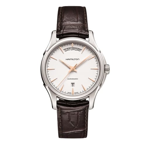 Hamilton Jazzmaster Day Date Men's Watch with White Dial (H32505511) - Officially Guaranteed [Imported]