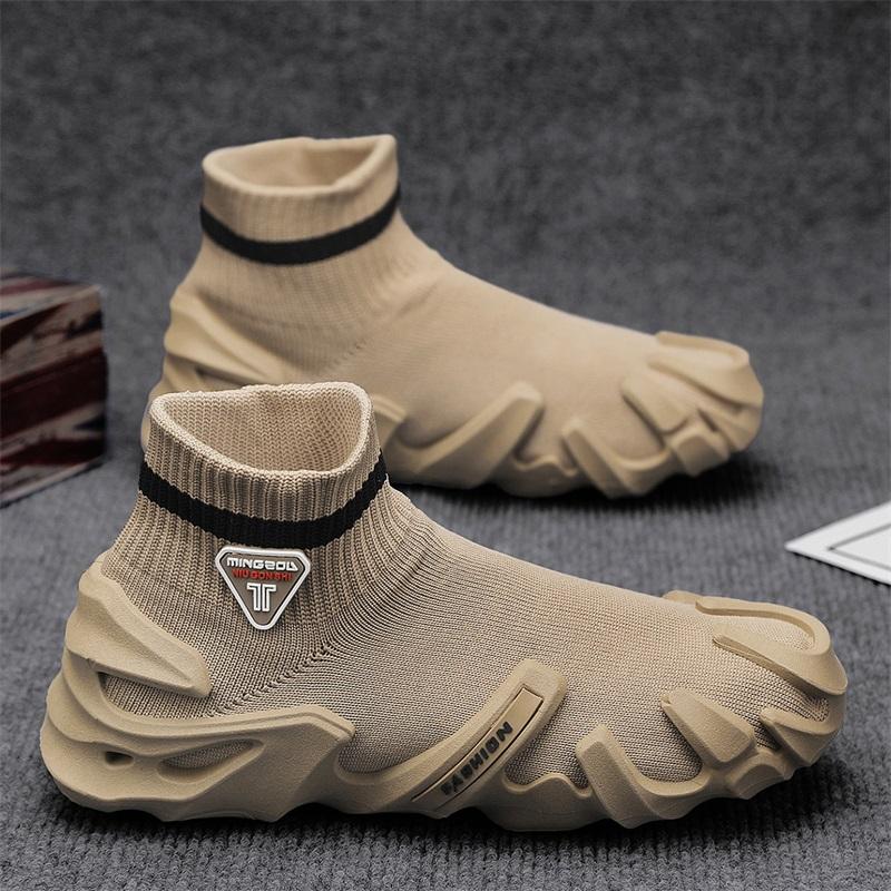 Designer Flying Weave Men Casual Shoes Outdoor Breathable Non-slip Walking Sneakers Lightweight Comfortable Running Sport Shoes