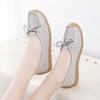 2025 New Women Shoes Moccasins Women Flats Loafers Genuine Leather Female Shoes Slip On Hollow Out Flat Bottomed Mother Shoe Cas