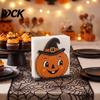 Halloween Home Table Ornament Wooden Napkin Holder, Cute Ghost Black Cat Vertical Paper Stable Stand Towel Stand, Kitchen Tissue Festive Party