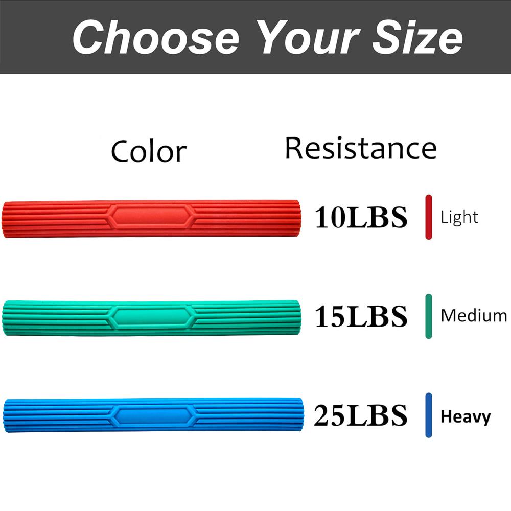 Flexible Resistance Bar, Grip Strength Trainer Resistance Band, Forearm Exerciser Workout, Flexible Bar For Tennis Golfers Elbow