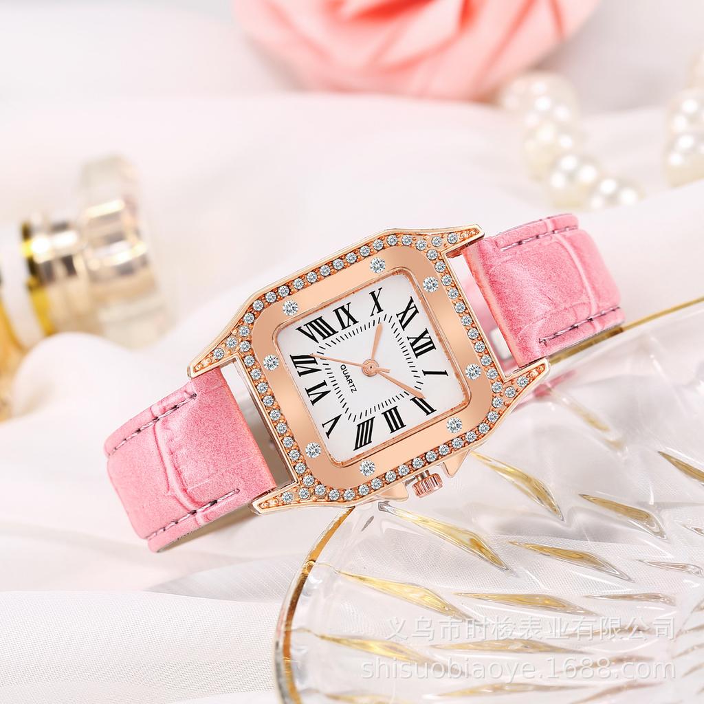 Barrel Womens Square Fashion 2020 Watch With Leather Strap Korean Style Casual For Students