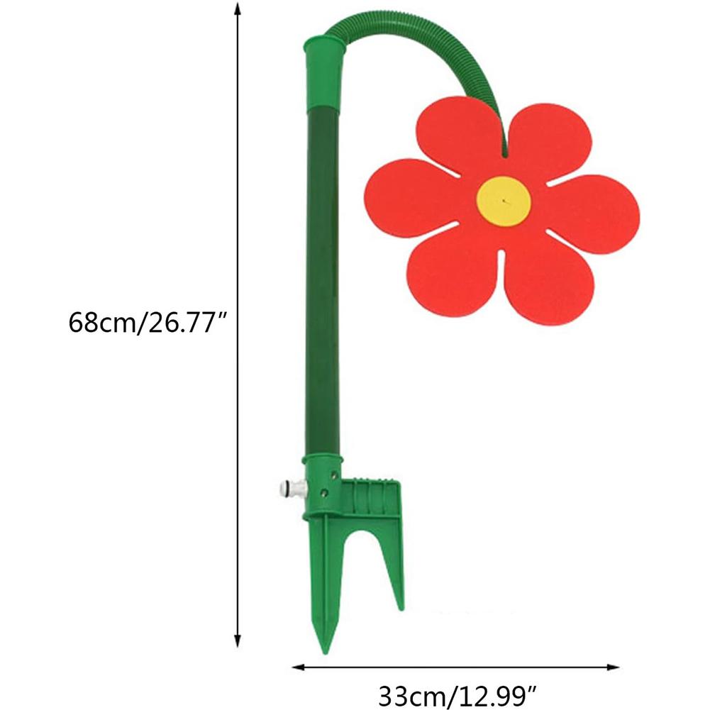 Aspersor De Girasol Flores De Baile Loco Aspersor 360 ° Spray De Agua Giratorio Para Riego De Césped Y Patio, Suministros De Asp