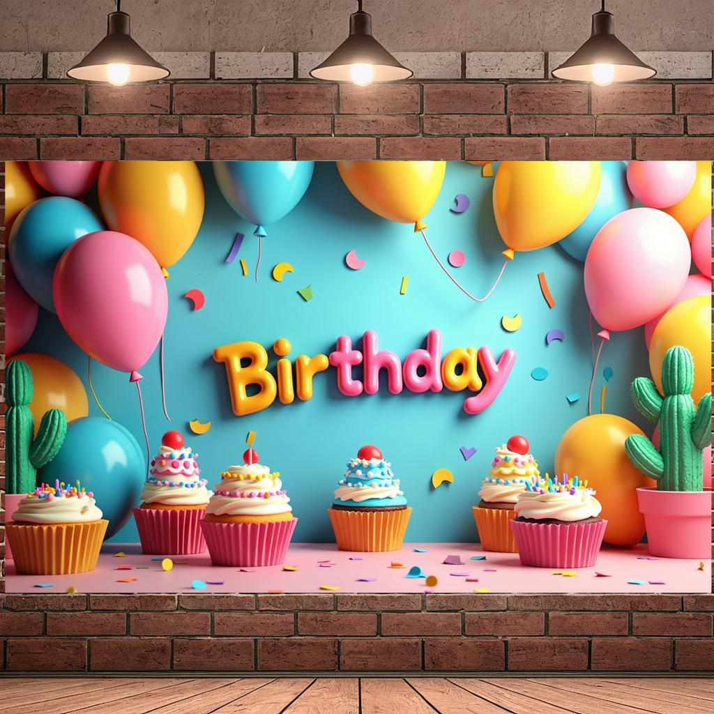 Eye-catching Party Backdrop Event Decor Festive Banner For Party Scene Fun Atmosphere Indoor/Outdoor Celebration