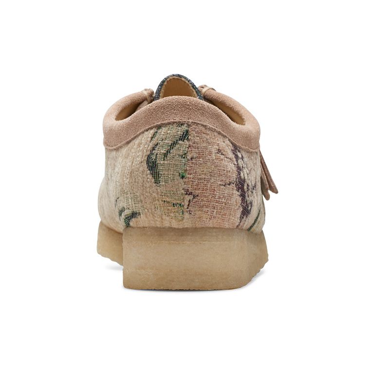 Clarks Originals Wallabee Stoff Pendler Vielseitig Bequem Trendig Persönlichkeit Einfache Freizeitschuhe Damenschuhe Grau 261699164