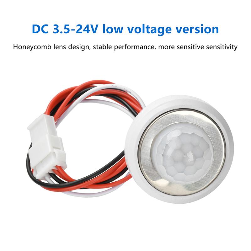Dc3.5-24V Mini Infraröd Människorörelsesensor Automatisk Avkänning Infraröd Strömbrytare För Led Korridor Taklampa Garderobsbelysning