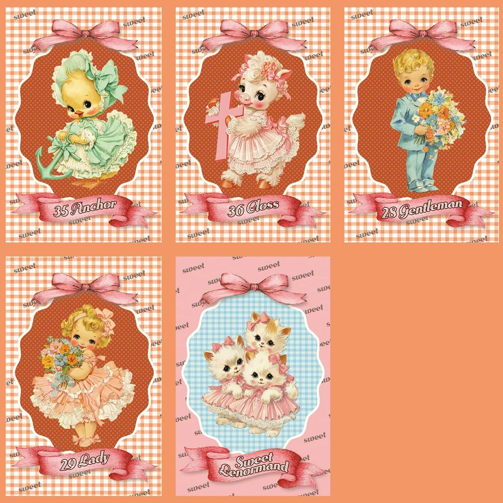 Dulci Lenormand Cărți Lenormand Șnur [Autentic] [Include Săculeț]