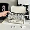 Multi-Purpose Desktop Cable Organizer Box Transparent Charger Storage Solution Cord Storage Box