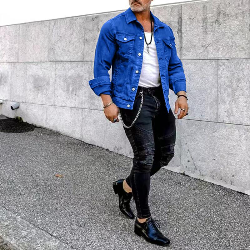 Men's 2023 Autumn/Winter Slim Fit Multi-Pocket Workwear Jacket