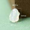 Good Bunny Pure White Chalcedony Bracelet: Cute Girls' Crystal Jade Pendant Accessory