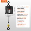 SucceBuy 1100lbs 1500W Electric Hoist Winch Portable Power Winch Crane with Wireless Remote Control for Overload Protection