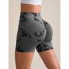 Women's Yoga Shorts High Waist Tight Running Workout Pants Elastic Fitness Capris Quick Dry Training Pants Black M