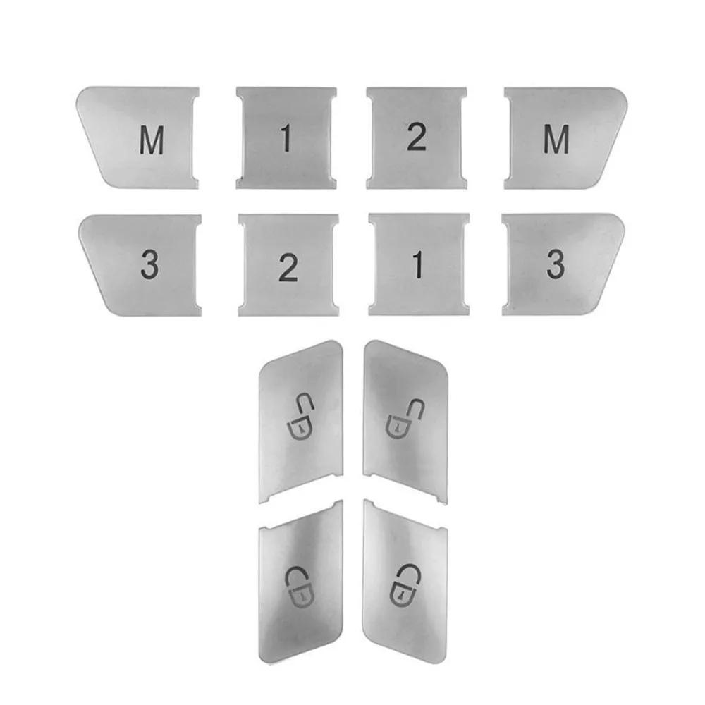 Car Door Lock Unlock Button Sequ Trim Cover Sticker  for Mercedes Benz A B C E GLA CLA GLK GLE CLS ML GL W204 W212 W246 W166