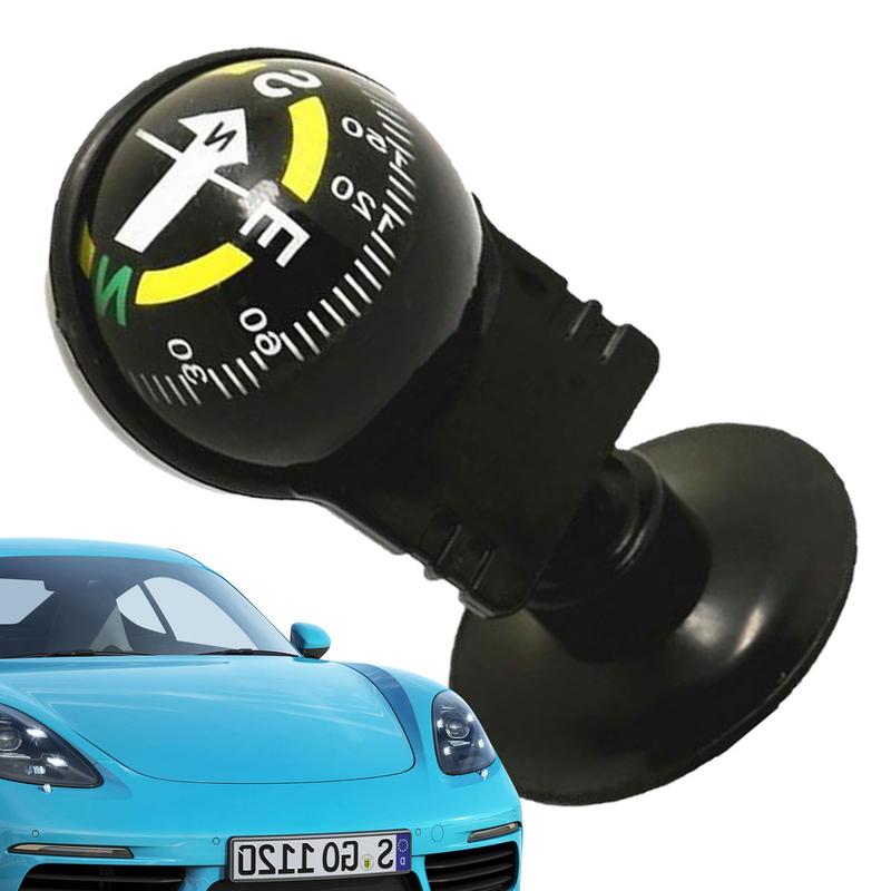 Car Compass Automotive Compass Ball Adjustable Dashboard Mounted Auto Interior Accessories for Hiking Boat Outdoor Travel