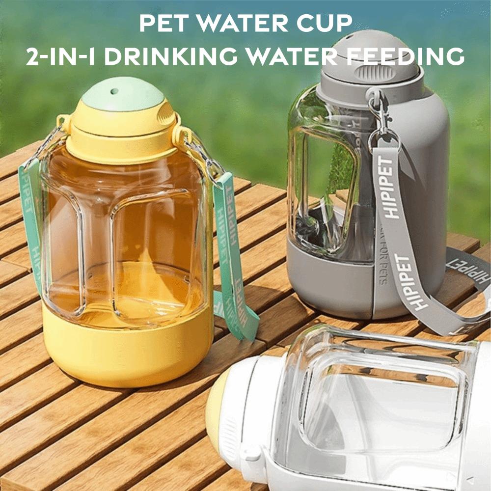 Large Capacity Pet Water Bottle 1000ML Water Bowl Dog Water Cup  for Pet Outdoor Walking