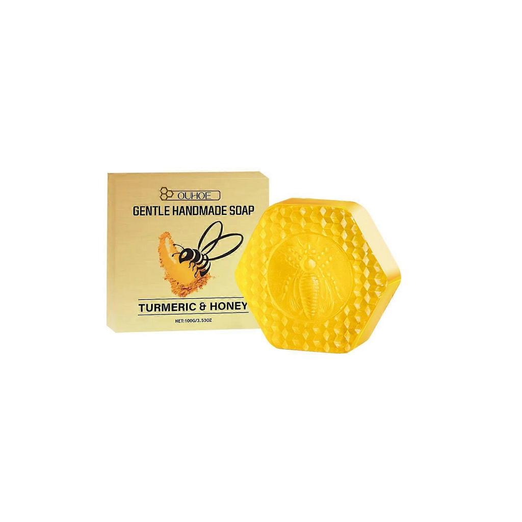 Ouhoe Bee Venom Turmeric Cleansing Soap - Gently Cleanses And Nourishes The Body, Leaving The Skin Comfortable, Refreshed, And Revitalized