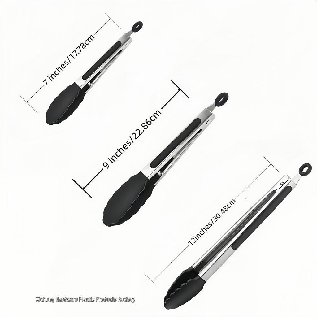 Stainless Steel Anti-Scalding BBQ and Bread Tongs