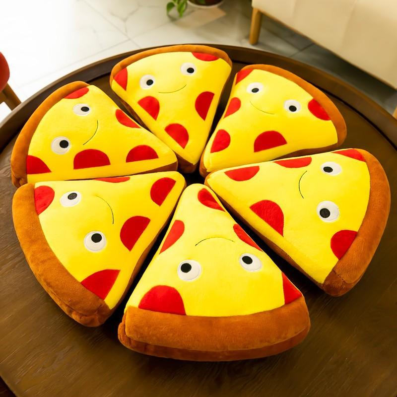 Simulated Internet Celebrity Food Burger Fries Pizza Throw Pillow Sofa Cushion Restaurant Decoration Plush Doll Toy