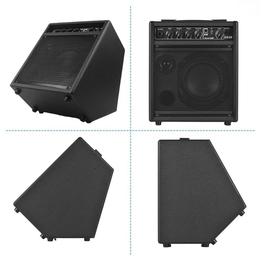 25W Home Practice Rehearsals Electric Drums Keyboard Wooden Guitars Amplifier Portable Electronic Drum Speaker