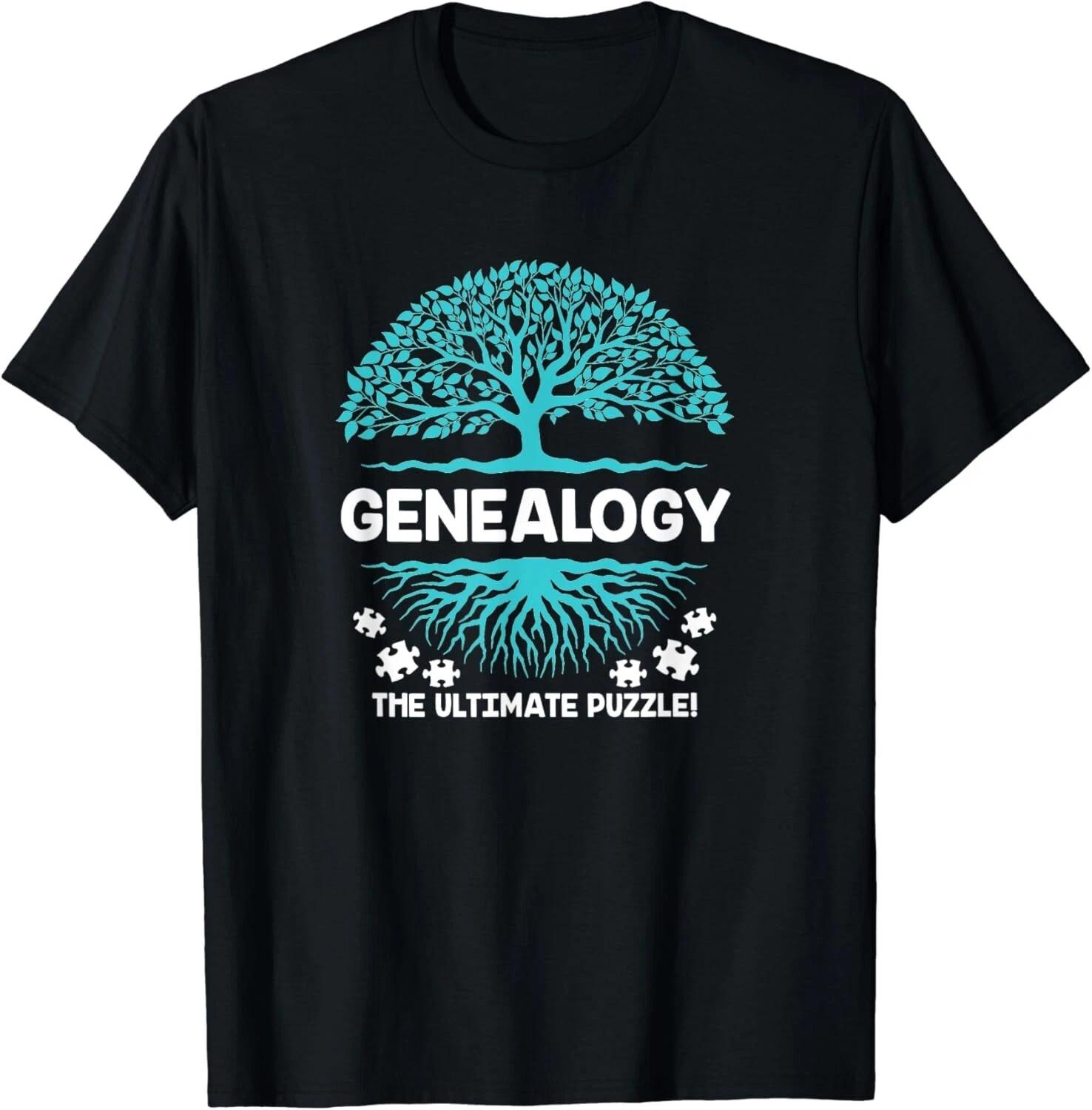 

Genealogy The Ultimate Puzzle Family History Gift Unisex T-Shirt S
