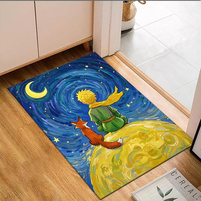 1PC Little Prince Carpet Floor mat, Anti-slip mat Chair rug For livingroom,Bedroom, doormat home decor Gift Christmas Gifts