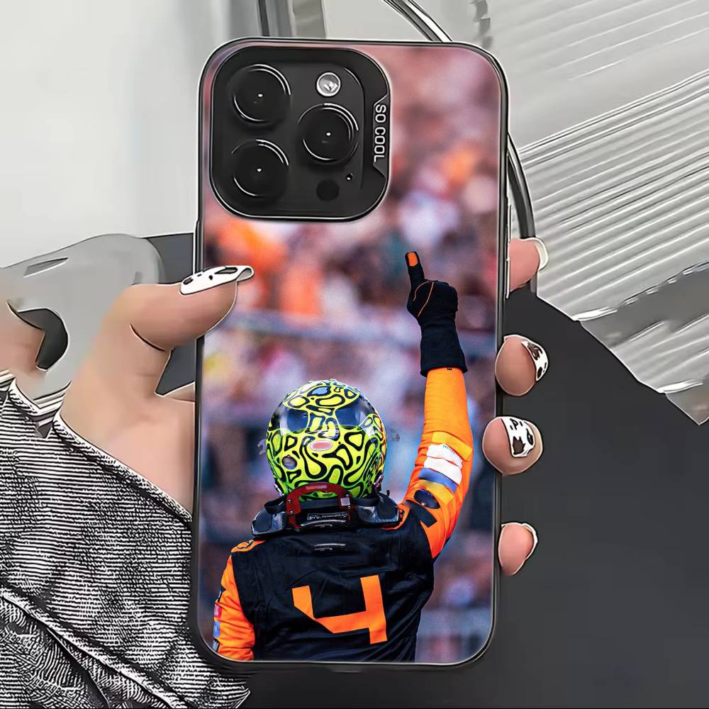 Racer Lando N-Norris Phone Case For iPhone 17,16,15,14,13,12,11 Plus,Pro Max,XS,Colorful Silver Black Cover