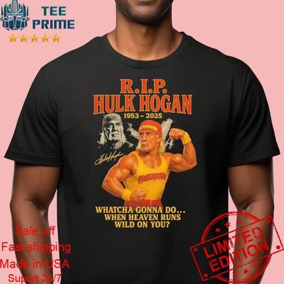 Rip Hulk Hogan Vintage 2025 Signature T Shirt Unisex T-Shirt