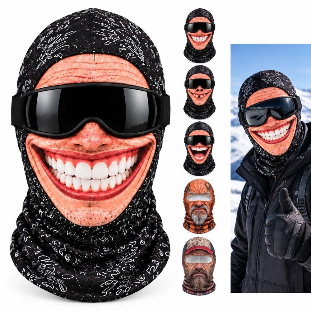 White Mustache Old Man Balaclava Face Mask Ski Mask Hood Outdoor/Cycling/Pranks/Party