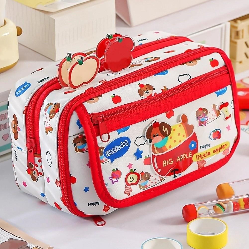 Large Capacity Stationery Storage Bag Cosmetics Storage Pen Pencil Case  Student