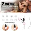 HIMALL Cock Ring Male Vibrate Penis CockRing Vibrator Clitoris Stimulate Delay Ejaculation Sex Toy for Couple Men Adult Product