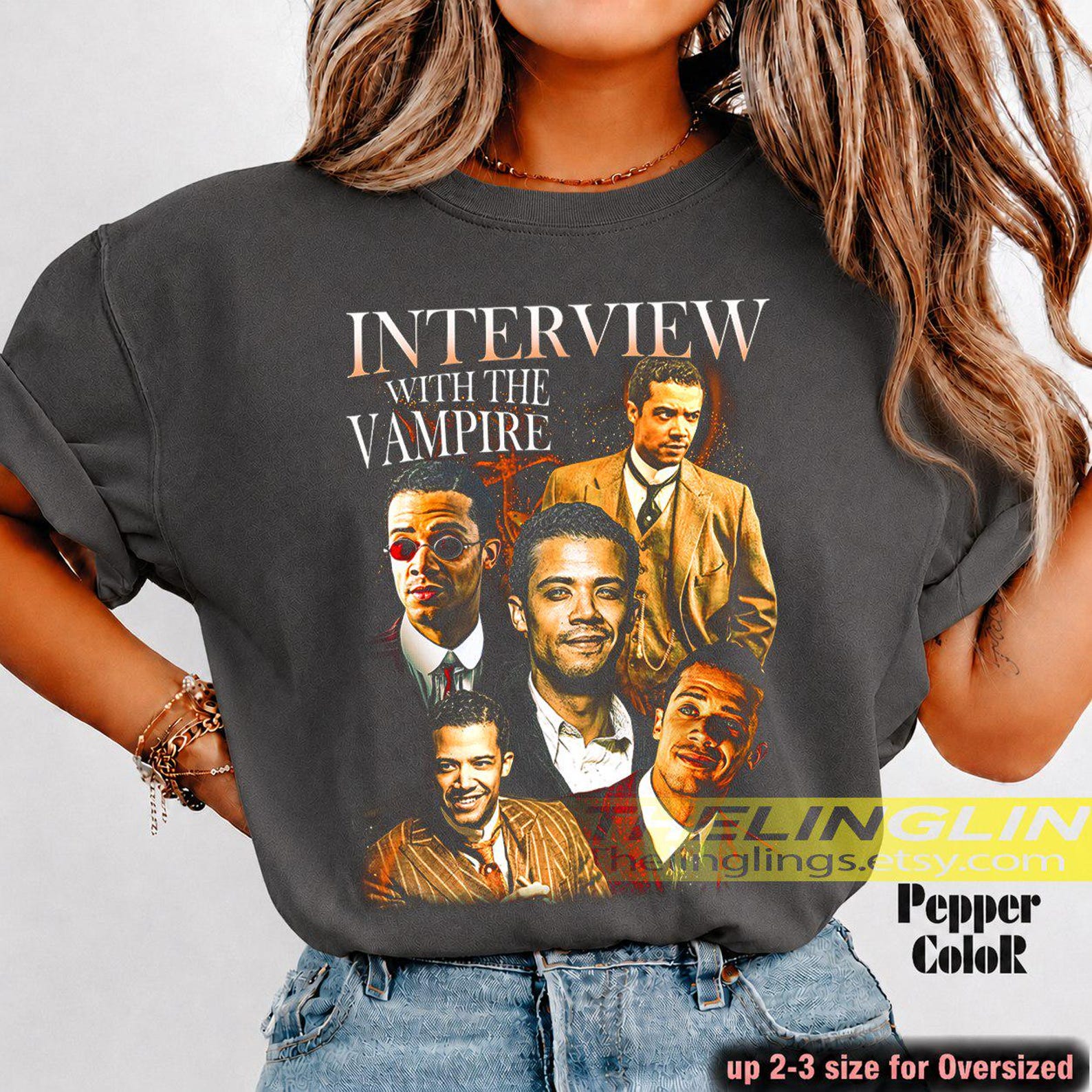Interview with the Vampire 1994 Horror/Fantasy Unisex Softstyle T-Shirt, Movie Fan Tee, Goth Shirt, Retro Horror Top, Halloween Costume FD 4XL
