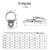 304 Stainless Steel Triangle, D-Ring, and Square Ring Buckle Hook for Truck Trailer Straps