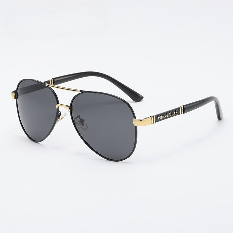 New Polarized Sunglasses Men's Metal Sunglasses Toad Mirrors Driving Mirrors Retro Large Frame Glasses