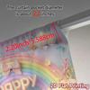 Set Of 2 Flat Printing Curtains Without Rod Rainbow Celebration Popular Curtain Fabric Semi Room Decor With Light Filtering Polyester