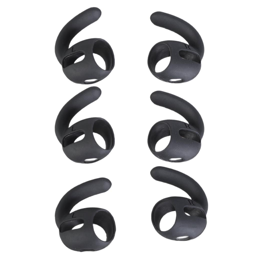 3Sets Ear Hooks Soft Silicone Eartips Ear Sleeves For Earphones Enhances Comfort Earplugs Set