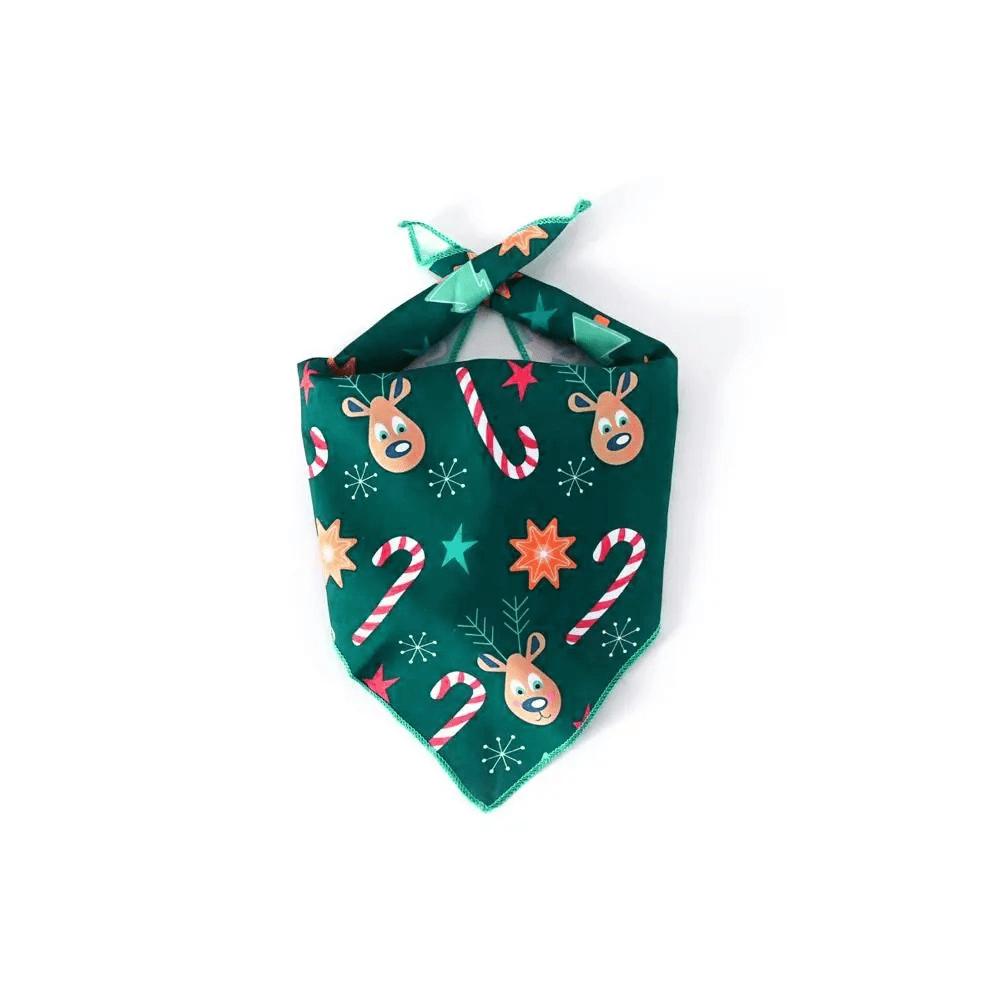 

1pc Cute Puppy and Kitten Dress-up Accessories, Christmas Decorative Triangle Scarf, Pet Holiday Scarf, Christmas Gift for Pets S зелёный