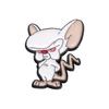 Charming And Playful Animal Brooch Cute Red Nosed White Mouse Unique Metal Badge Everyone For