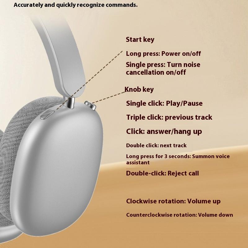 Patch Knob Active Noise Reduction Headset Bluetooth True Wireless Long Battery Life Suitable for Mobile Phones