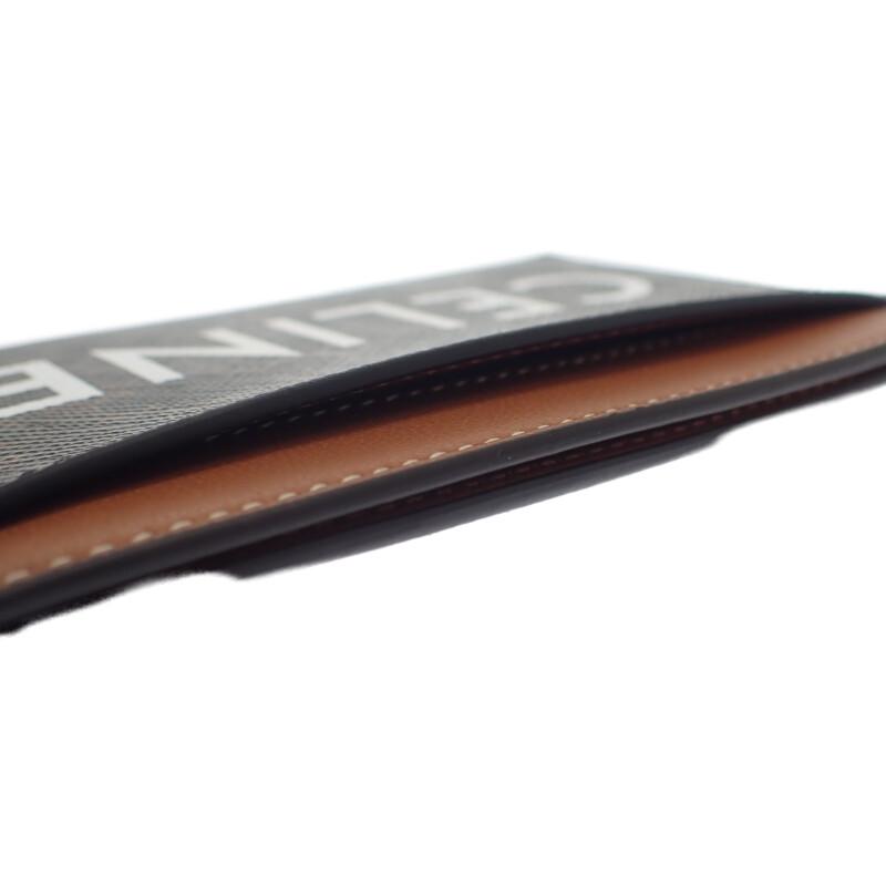 CELINE  10B702CLY.04LU Card Case Brown leather Women