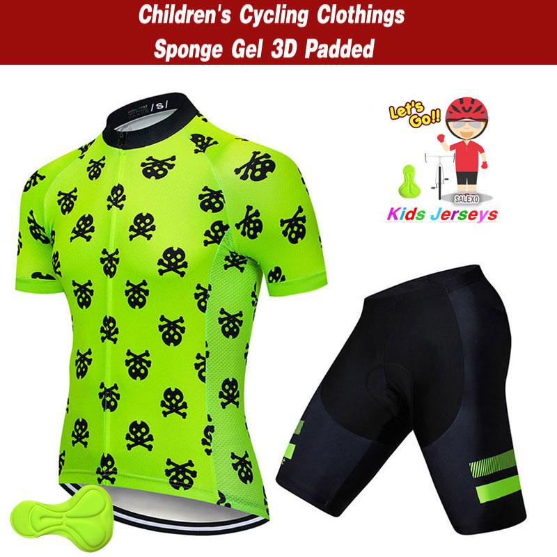 Kids Cycling Jersey with Shorts Sets  Children Bike Clothing Ropa Ciclismo Boys Cycling Clothing Sports Suit 2026 Summer Breathable Cycling Suit Set
