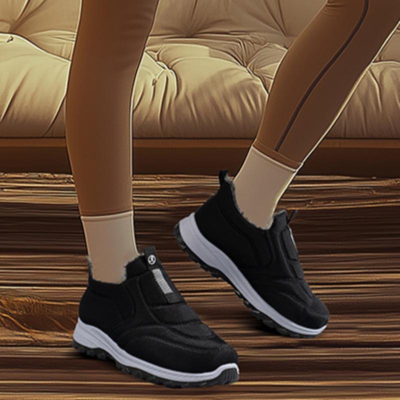 2024 осень-зима модные новые женские удобные однотонные теплые короткие зимние сапоги 41 — фото 3