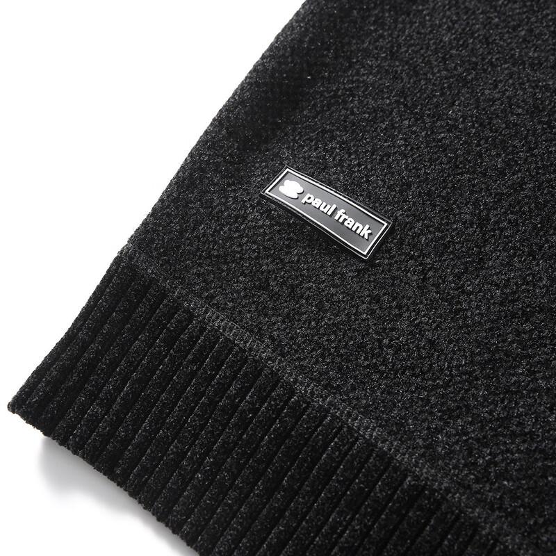 Paul Frank Men's Plush Lined Heavyweight Winter Round Neck Sweater