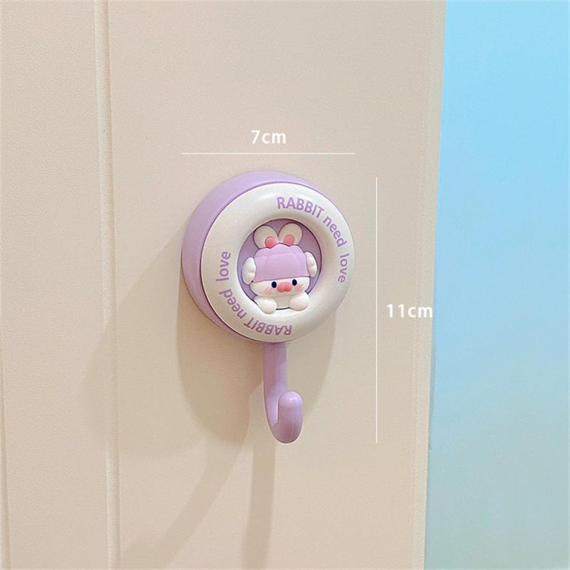 

Cute Hook Waterproof Multi-color Optional Black Houseware No Punching Hook Strong Load-bearing Capacity Sticky Hook Hook Up