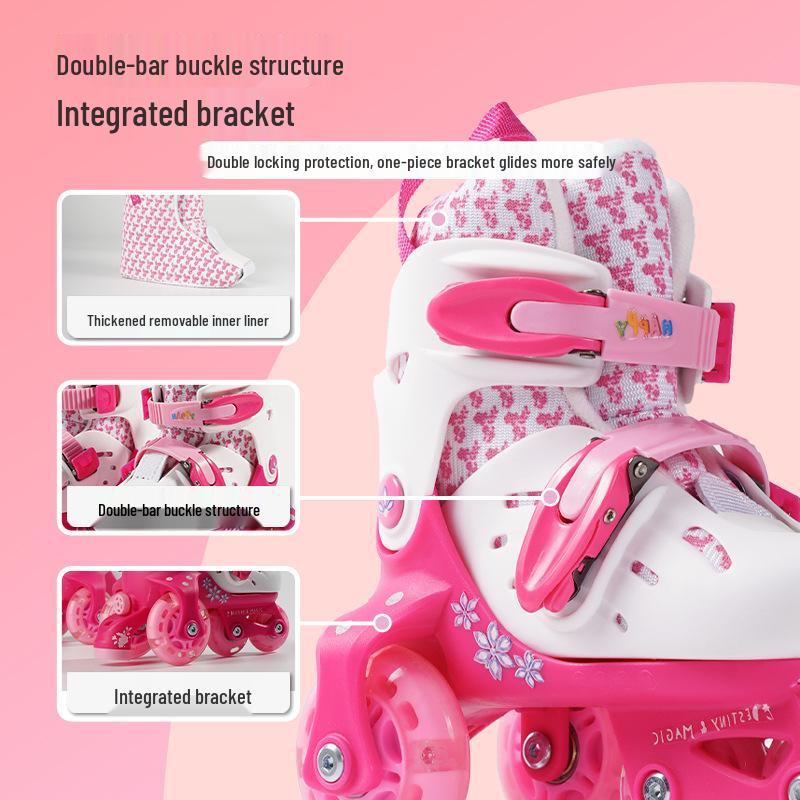 Nastavitelné blikající kolečkové brusle pro děti